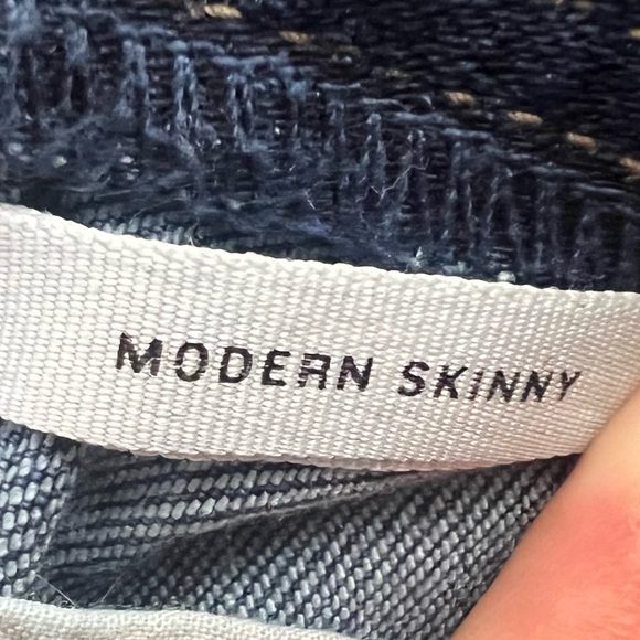 LOFT Modern Skinny Blue Jeans - Picture 6 of 7